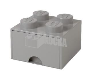 LEGO® tároló - Szürke, nagy, egy fiókos, 2x2 (40051740)