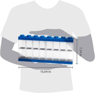LEGO® tároló - Minifigura  16 db kék (40660005)