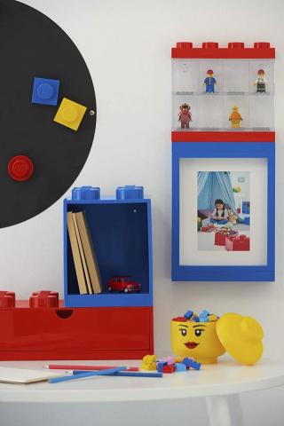 LEGO® tároló - Minifigura  16 db kék (40660005)