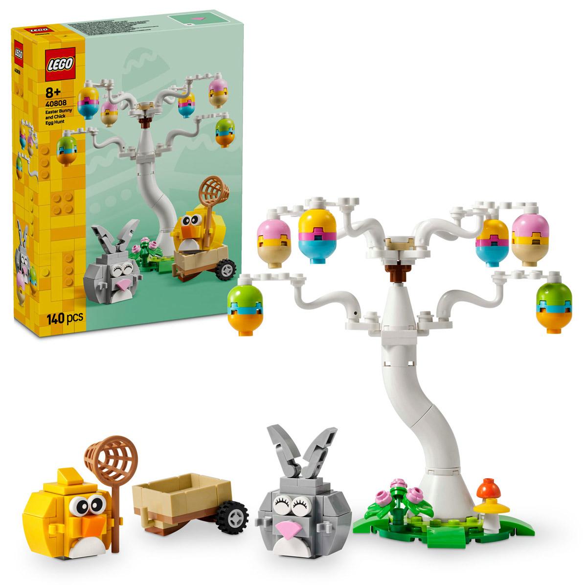LEGO® Iconic - Tojásvadászat nyuszival és csibével (40808)