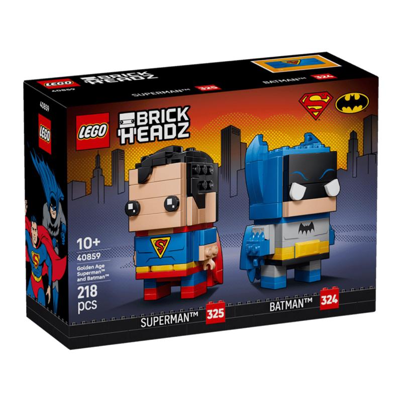 LEGO® Brickheadz - Golden Age Superman™ és Batman™ figurák (40859) 