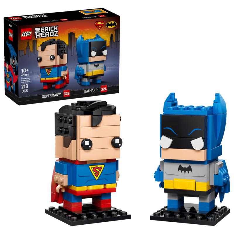 LEGO® Brickheadz - Golden Age Superman™ és Batman™ figurák (40859) 