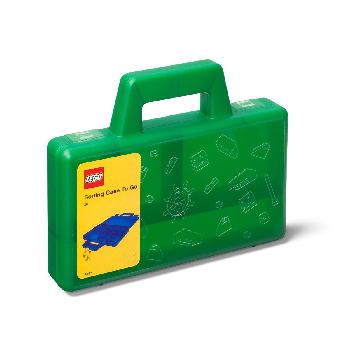 LEGO® szortírozó hordozható tárolódoboz - zöld (40870003)
