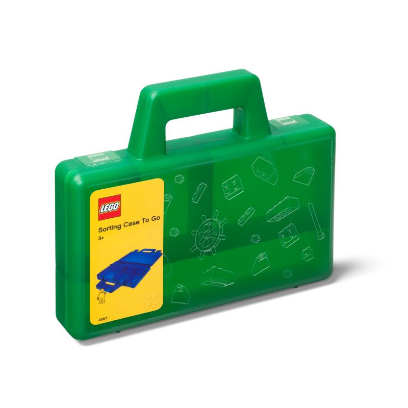 LEGO® szortírozó hordozható tárolódoboz - zöld (40870003)