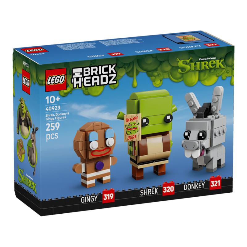 LEGO® Brickheadz - Shrek, Szamár és Mézi figurák (40923)