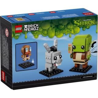 LEGO® Brickheadz - Shrek, Szamár és Mézi figurák (40923)