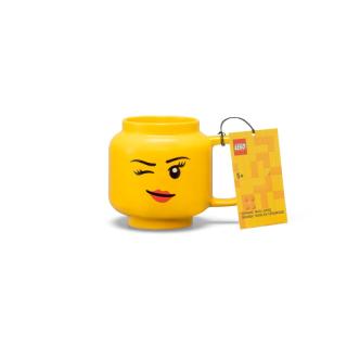 LEGO® kiegészítő – Nagy kacsintó lány kerámia bögre (41460803)