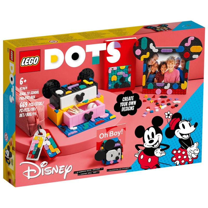 LEGO® DOTS - Mickey egér és Minnie egér tanévkezdő doboz (41964)