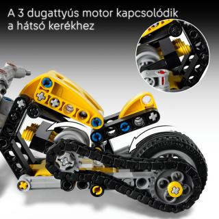 LEGO® Technic - Sárga motorkerékpár (42225)