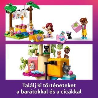 LEGO® Friends - Születésnapi cicazsúr és lombház cicáknak (42666)