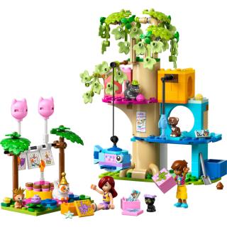 LEGO® Friends - Születésnapi cicazsúr és lombház cicáknak (42666)