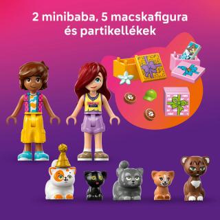 LEGO® Friends - Születésnapi cicazsúr és lombház cicáknak (42666)