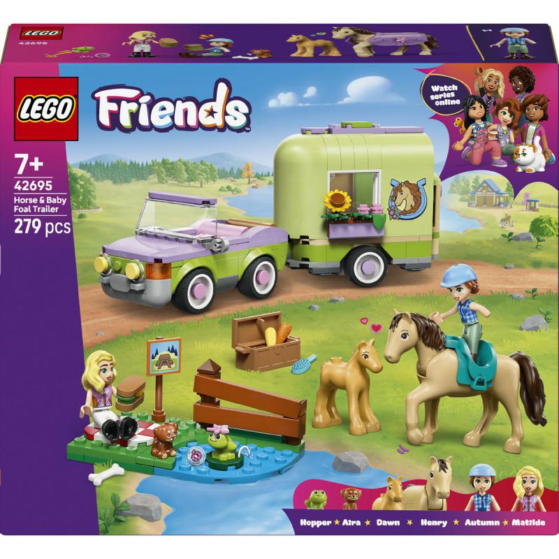 LEGO® Friends - Ló- és csikószállító utánfutó (42695)