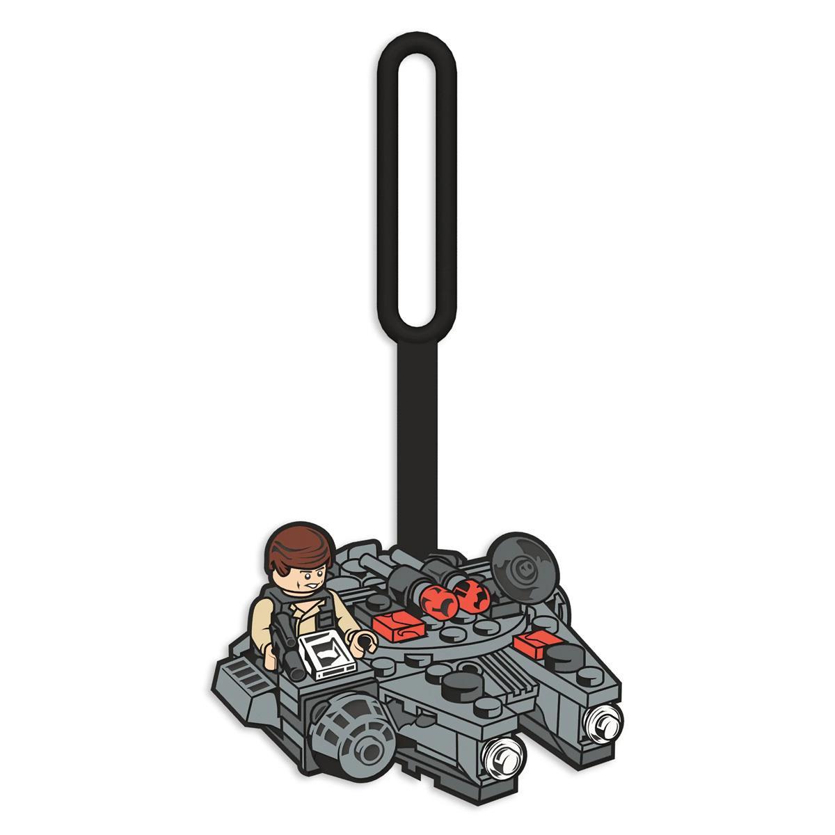 LEGO® EUROMIC - Star Wars - puha szilikon, Millennium Falcon bőröndcímke (52236) 