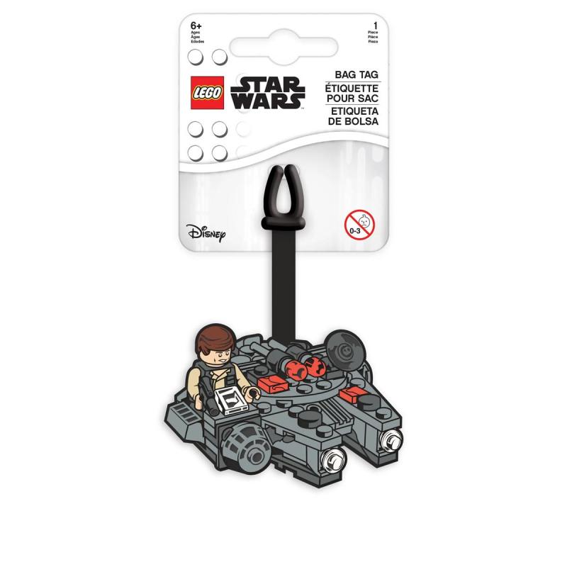 LEGO® EUROMIC - Star Wars - puha szilikon, Millennium Falcon bőröndcímke (52236) 