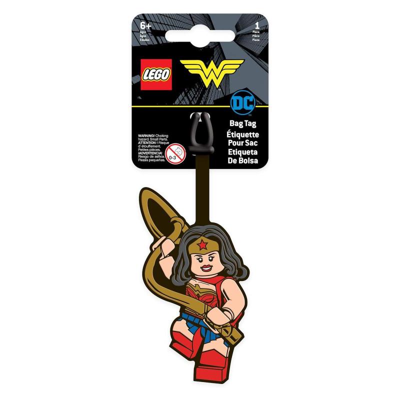 LEGO® EUROMIC - Super Heroes - puha szilikon, Wonder Women bőröndcímke (52505)