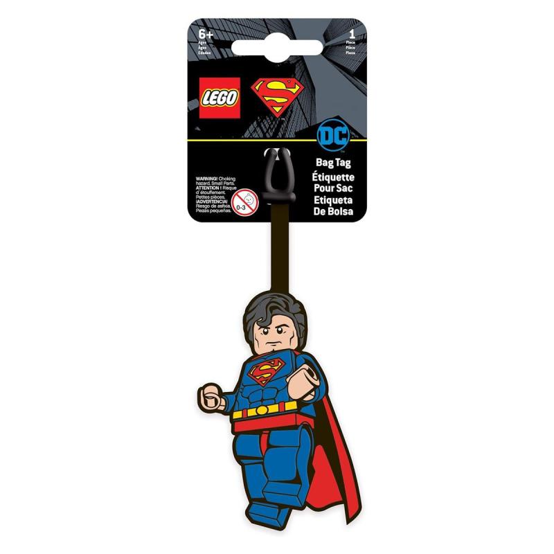 LEGO® EUROMIC - Super Heroes - puha szilikon, Superman bőröndcímke (52506)