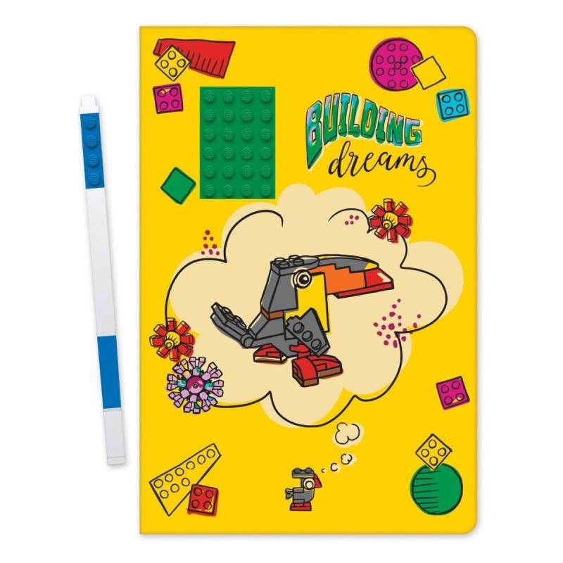 LEGO® EUROMIC - Keményfedeles jegyzetfüzet, zselés tollal (52525)  