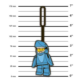 LEGO® EUROMIC - Iconic puha szilikon, Cápajelmezes fiú hátizsák címke (52540) 