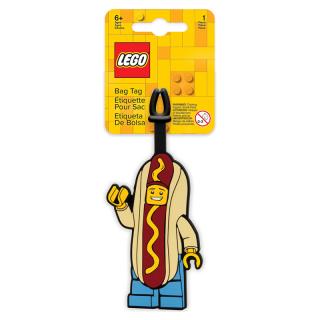 LEGO® EUROMIC - Iconic puha szilikon, Hot Dog fiú hátizsák címke (52615)