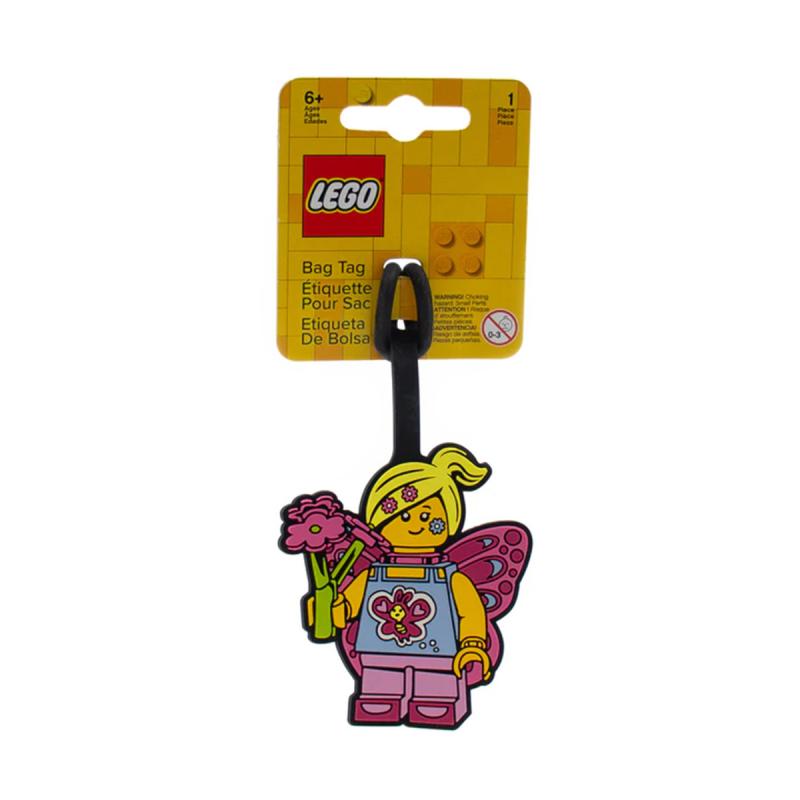 LEGO® EUROMIC - Iconic puha szilikon, Pillangólány hátizsák címke (52853)