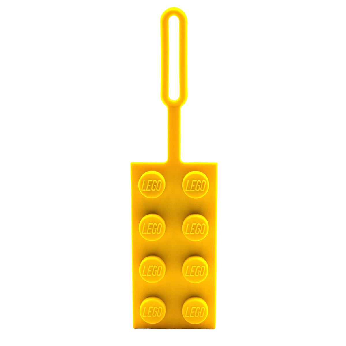 LEGO® EUROMIC - Iconic puha szilikon, 2x4 sárga kocka hátizsák címke (53657)