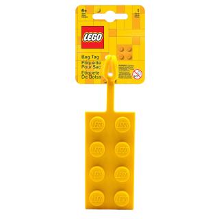 LEGO® EUROMIC - Iconic puha szilikon, 2x4 sárga kocka hátizsák címke (53657)