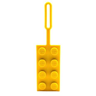 LEGO® EUROMIC - Iconic puha szilikon, 2x4 sárga kocka hátizsák címke (53657)