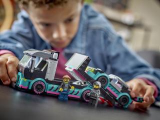 LEGO® City - Versenyautó és autószállító teherautó (60406) 