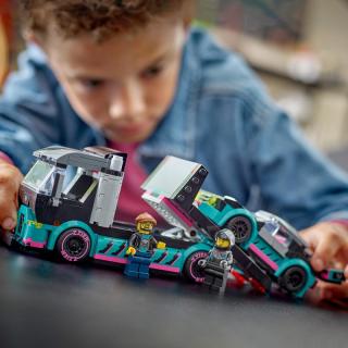 LEGO® City - Versenyautó és autószállító teherautó (60406) 