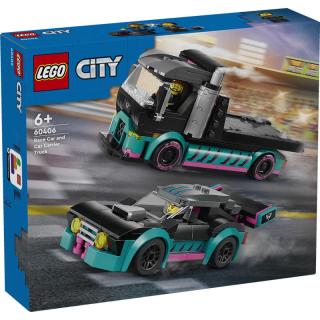 LEGO® City - Versenyautó és autószállító teherautó (60406) 