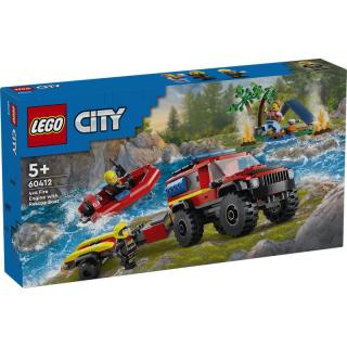 LEGO® City - 4x4 Tűzoltóautó mentőcsónakkal (60412) 