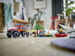 LEGO® City - 4x4 Tűzoltóautó mentőcsónakkal (60412) 