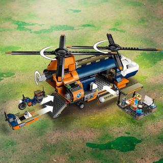 LEGO® City - Dzsungelkutató helikopter a bázison (60437)  