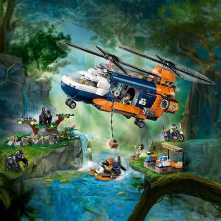 LEGO® City - Dzsungelkutató helikopter a bázison (60437)  