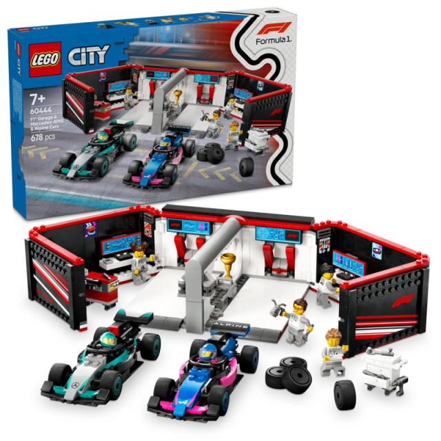 LEGO® City - F1®-es garázs, Mercedes-AMG és Alpine autók (60444)