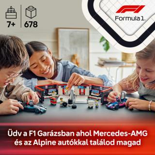 LEGO® City - F1®-es garázs, Mercedes-AMG és Alpine autók (60444)