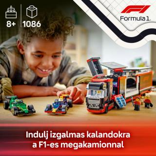 LEGO® City - F1®-es kamion, RB20 és AMR24 F1®-es autókkal (60445)