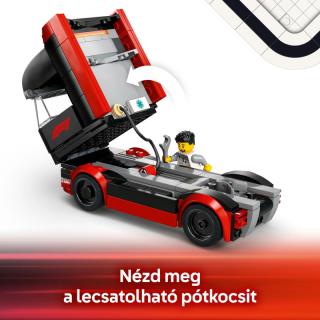 LEGO® City - F1®-es kamion, RB20 és AMR24 F1®-es autókkal (60445)