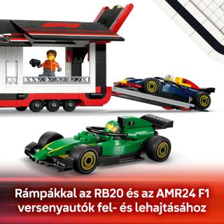 LEGO® City - F1®-es kamion, RB20 és AMR24 F1®-es autókkal (60445)
