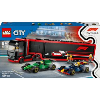 LEGO® City - F1®-es kamion, RB20 és AMR24 F1®-es autókkal (60445)