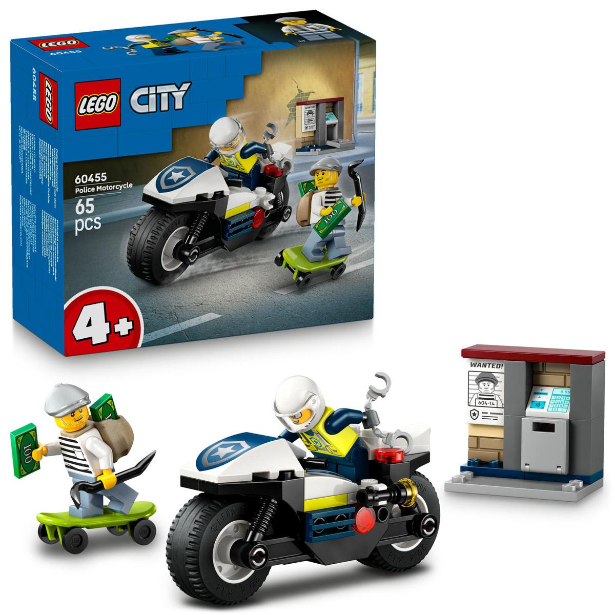 LEGO® City - Üldözés rendőrségi motorkerékpárral (60455)