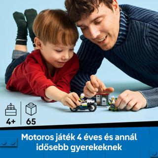 LEGO® City - Üldözés rendőrségi motorkerékpárral (60455)