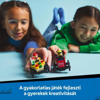 LEGO® City - Pizzásautó vs. tűzoltóautó, versenyautós csomag (60458)