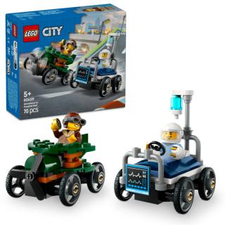 LEGO® City - Repülő vs. kórházi ágy, versenyautós csomag (60459)