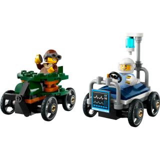 LEGO® City - Repülő vs. kórházi ágy, versenyautós csomag (60459)
