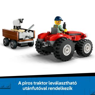 LEGO® City - Piros traktor, utánfutó és juhok (60461)