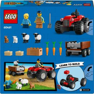 LEGO® City - Piros traktor, utánfutó és juhok (60461)