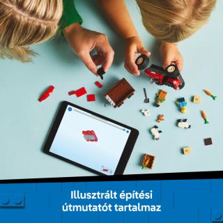 LEGO® City - Piros traktor, utánfutó és juhok (60461)