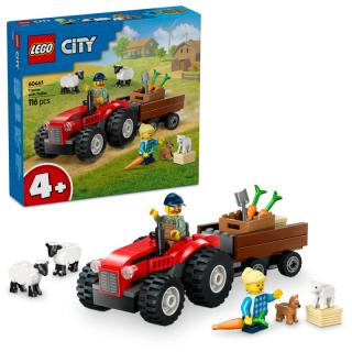 LEGO® City - Piros traktor, utánfutó és juhok (60461)